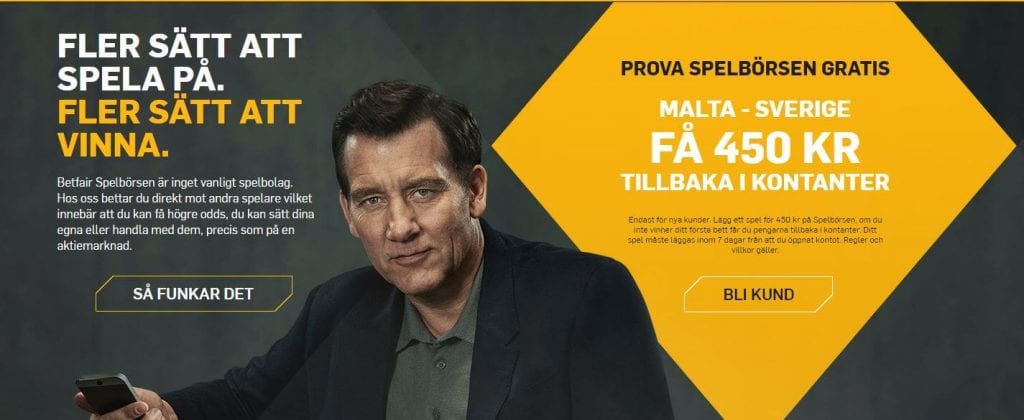 betfair malta sverige em kval